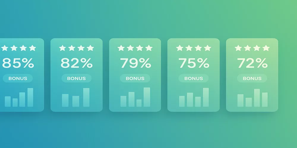 Comparaison visuelle des meilleurs bookmakers français avec notations et bonus