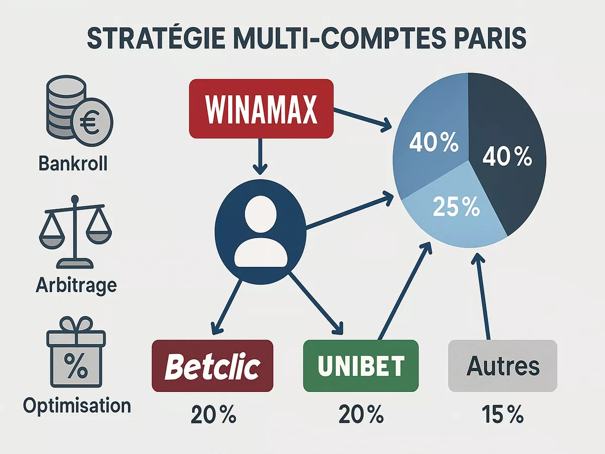 Stratégie multi-comptes et répartition optimale de la bankroll